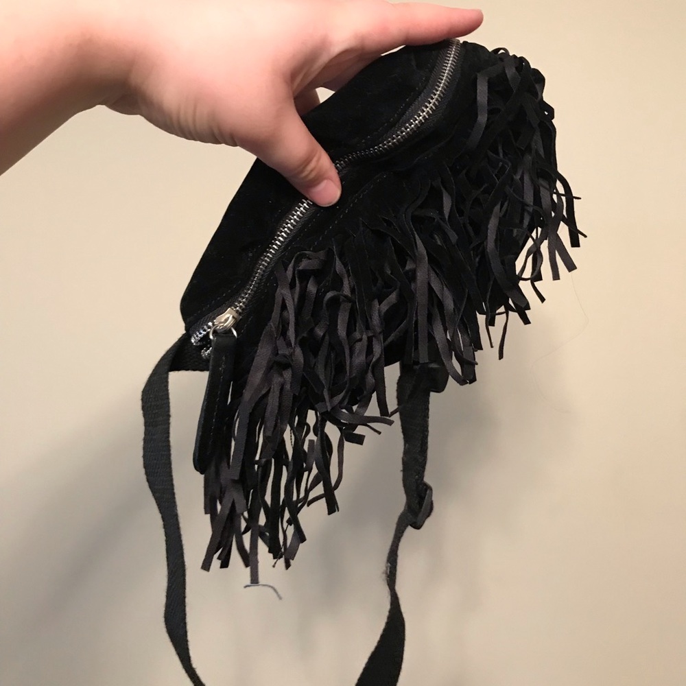 Suede Fringe fanny pack